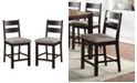Furniture of America Inverna Counter Height Chairs, Set of 2